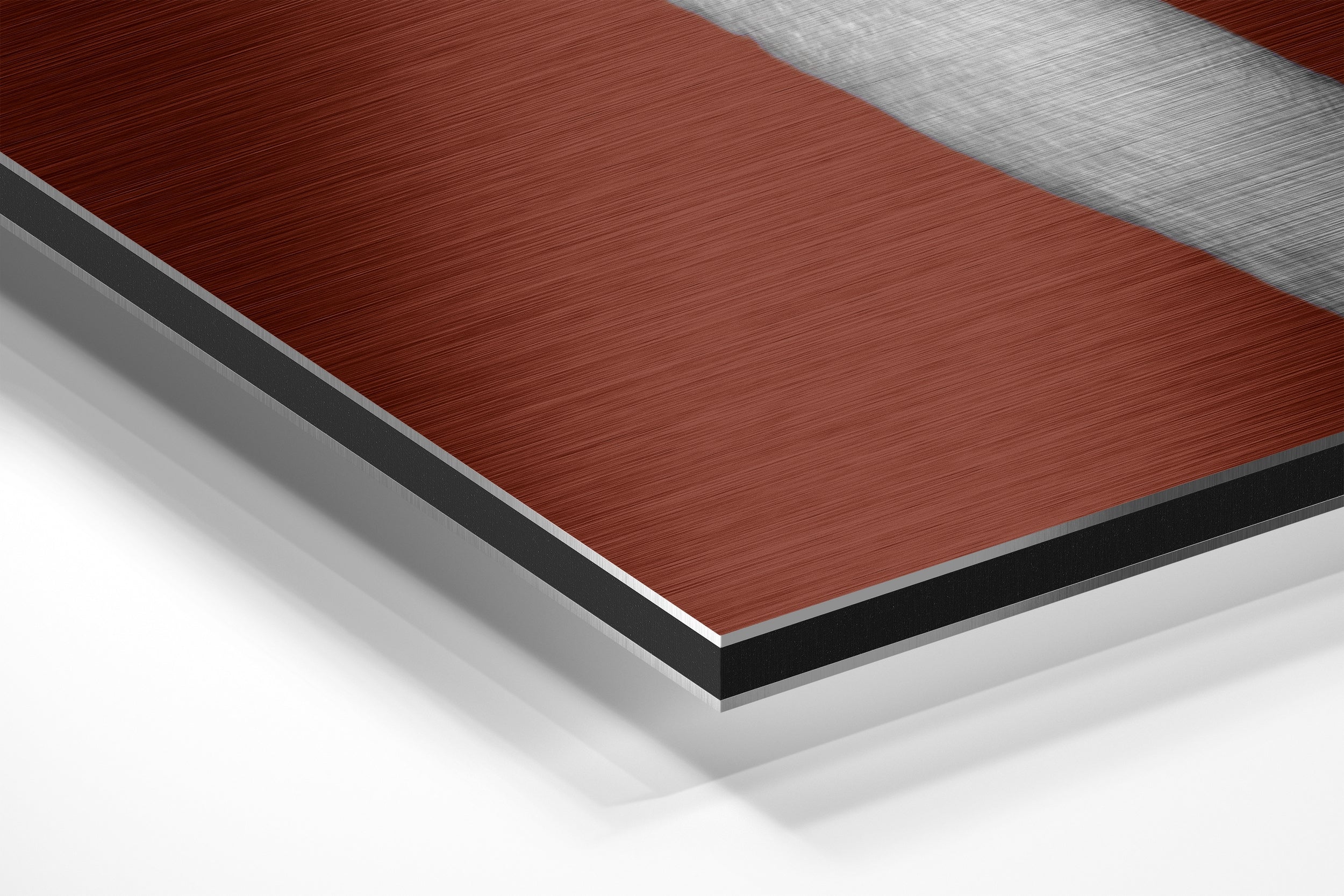 Albino Flamingo Brushed Aluminium Dibond Wall Art