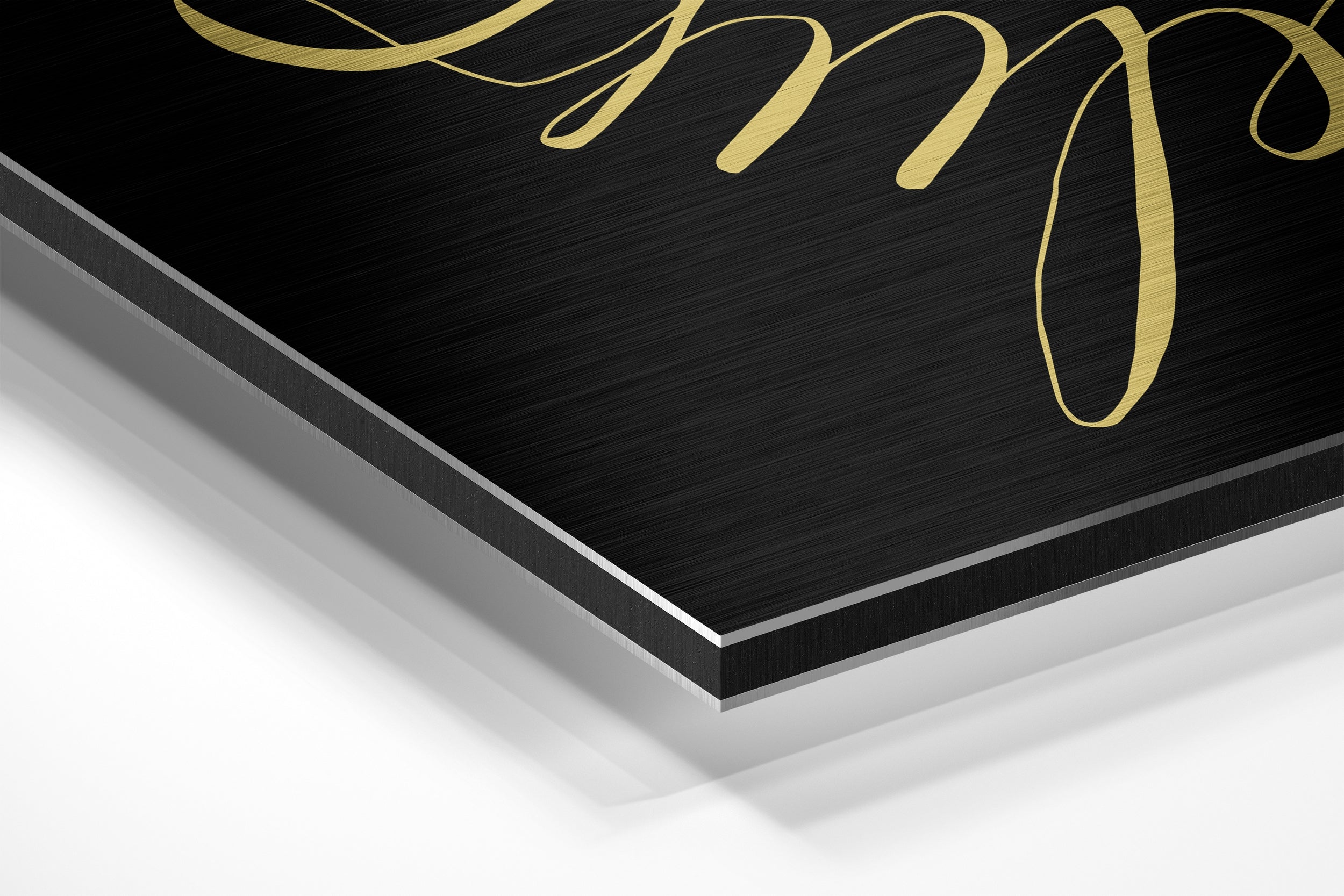 Always Believe Brushed Aluminium Dibond Wall Art