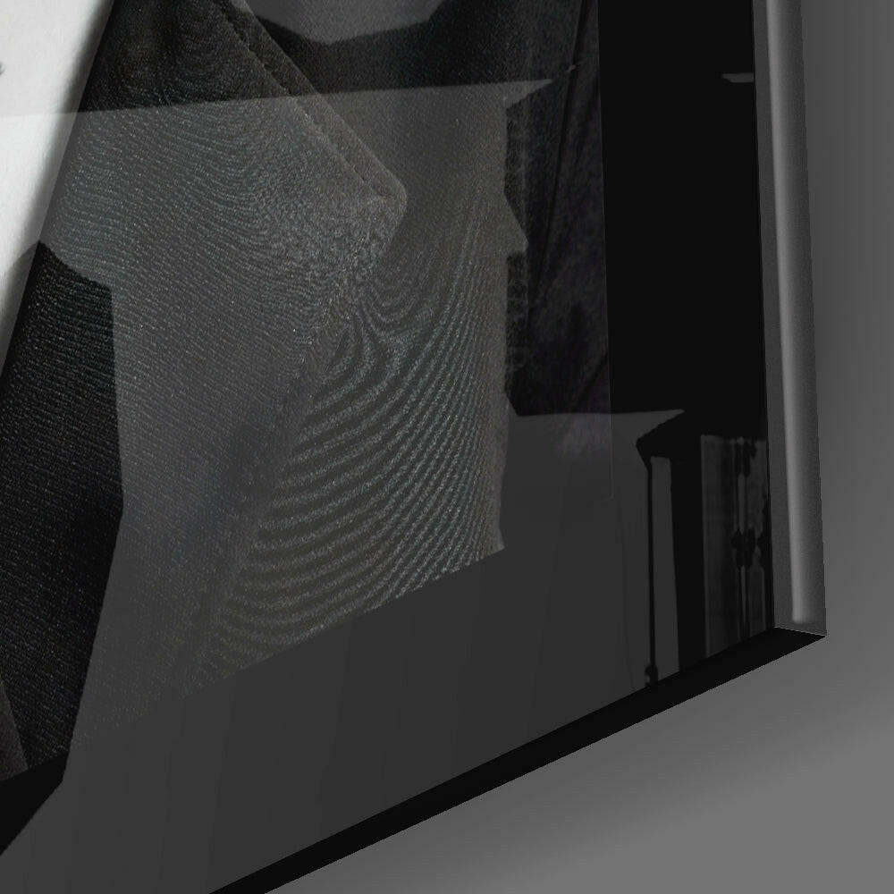 Smoke and Woman Glass Wall Art-2