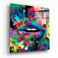 Colored Lips Glass Wall Art-0