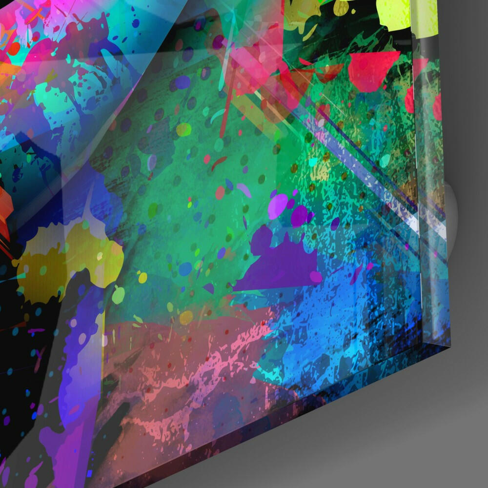 Colored Lips Glass Wall Art-2