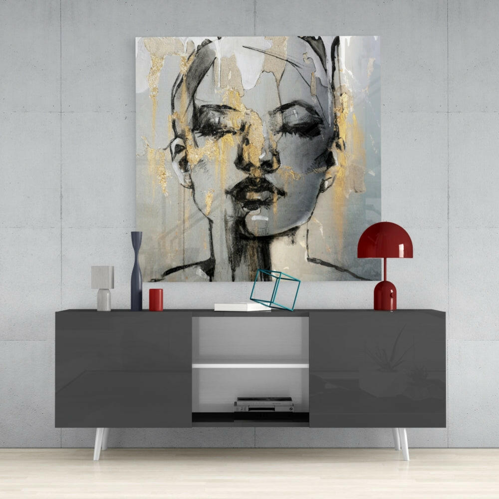 Women's Glass Wall Art-3