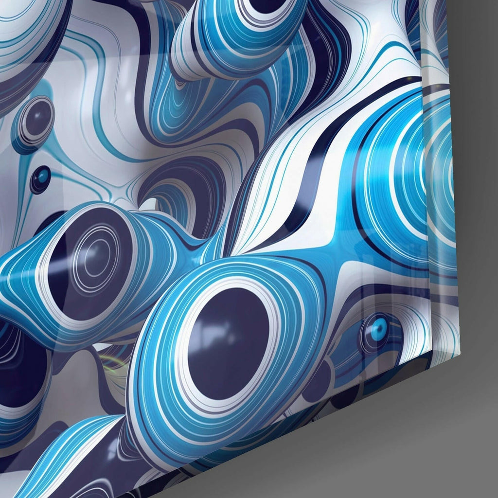 Blue Balls Glass Wall Art-1