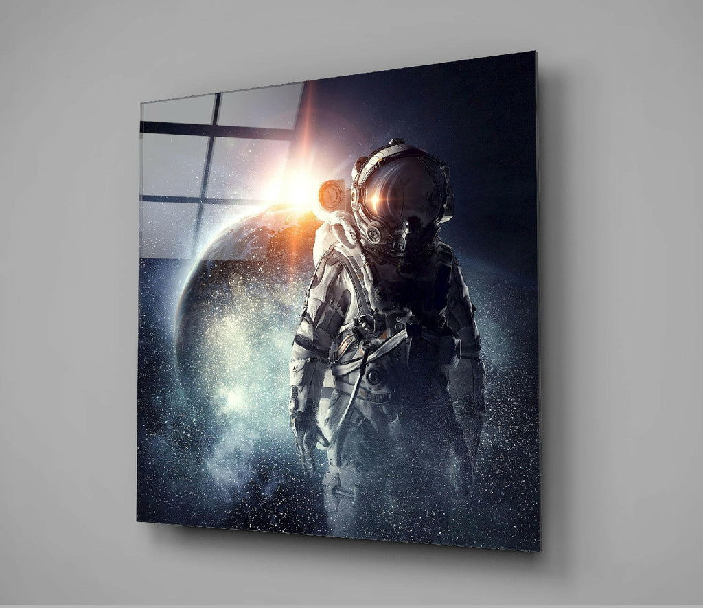 Astronaut Glass Wall Art-2