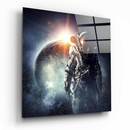 Astronaut Glass Wall Art-0