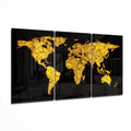 World Map Glass Art-0