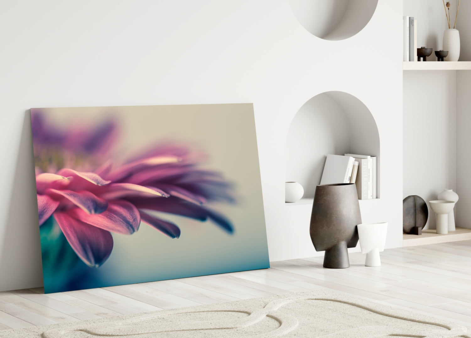 Flower Glass Wall Art-2