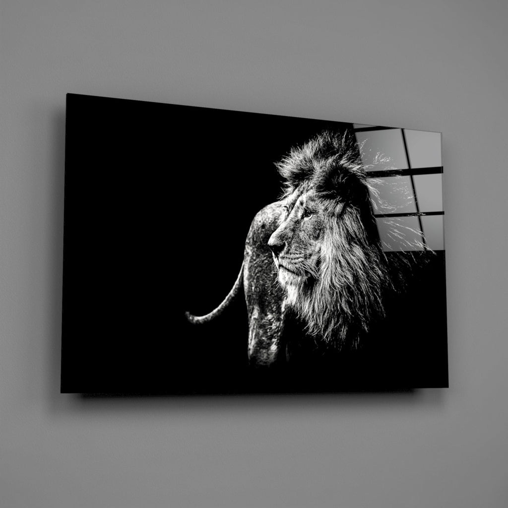 Lion Glass Wall Art-1