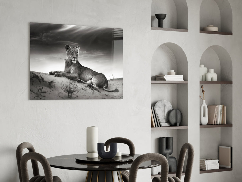 Lioness Glass Wall Art-4