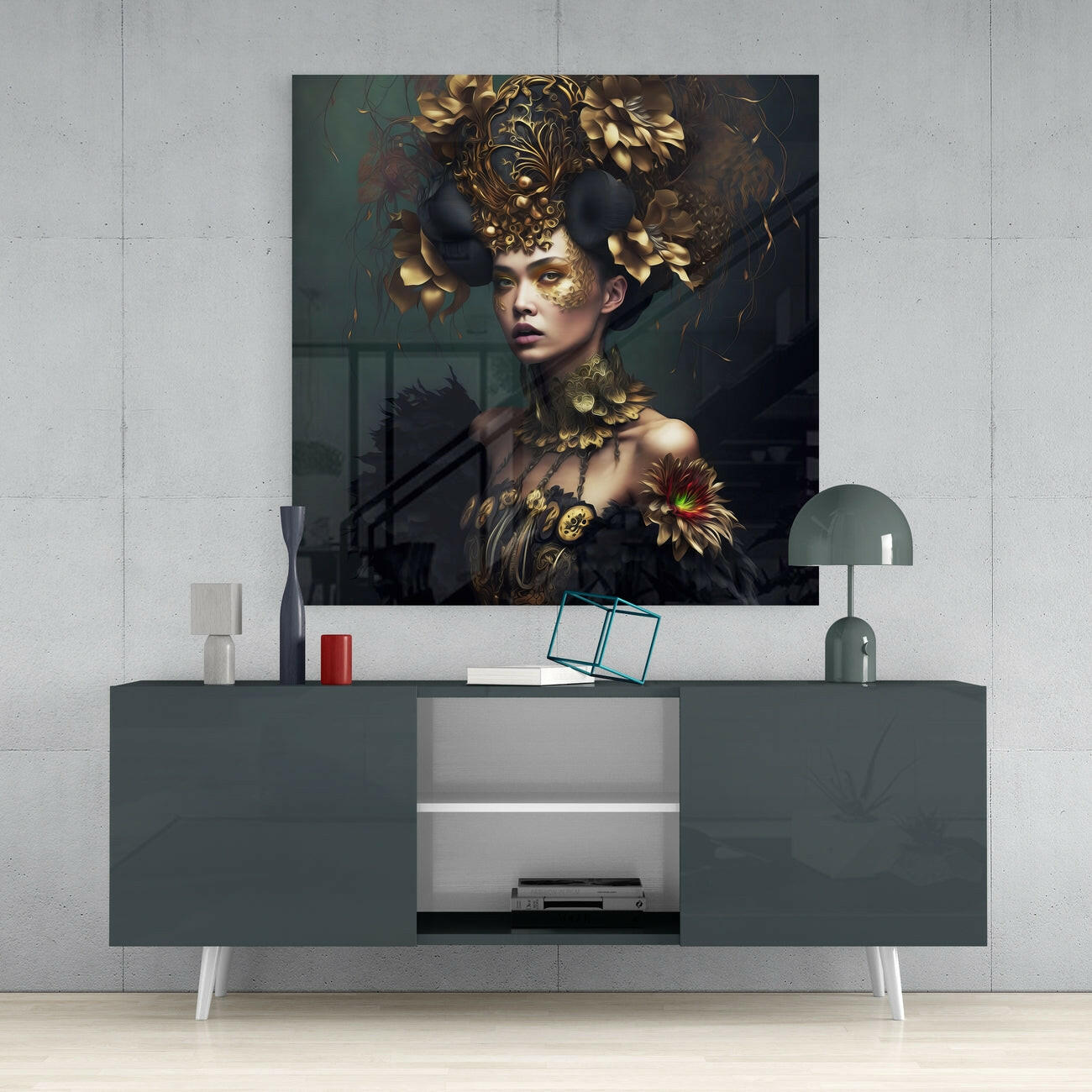 The Queen Glass Wall Art  || Designer Collection-3