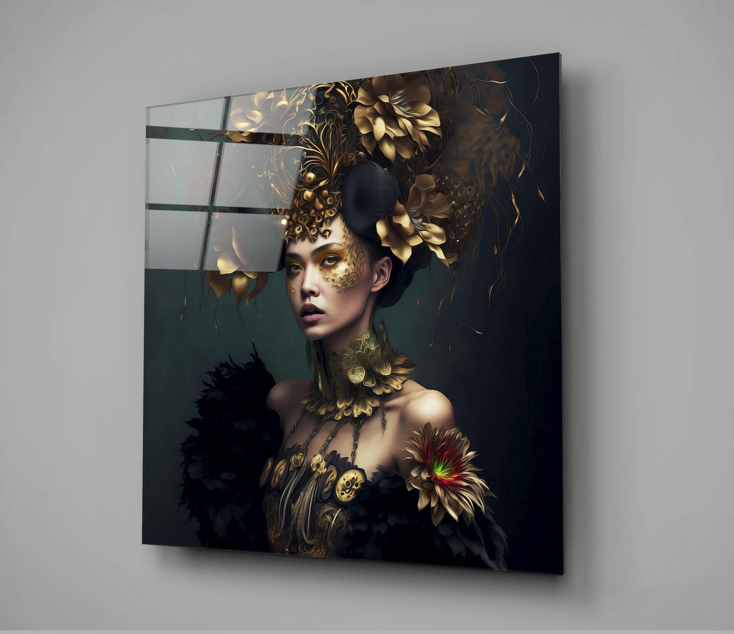 The Queen Glass Wall Art  || Designer Collection-1