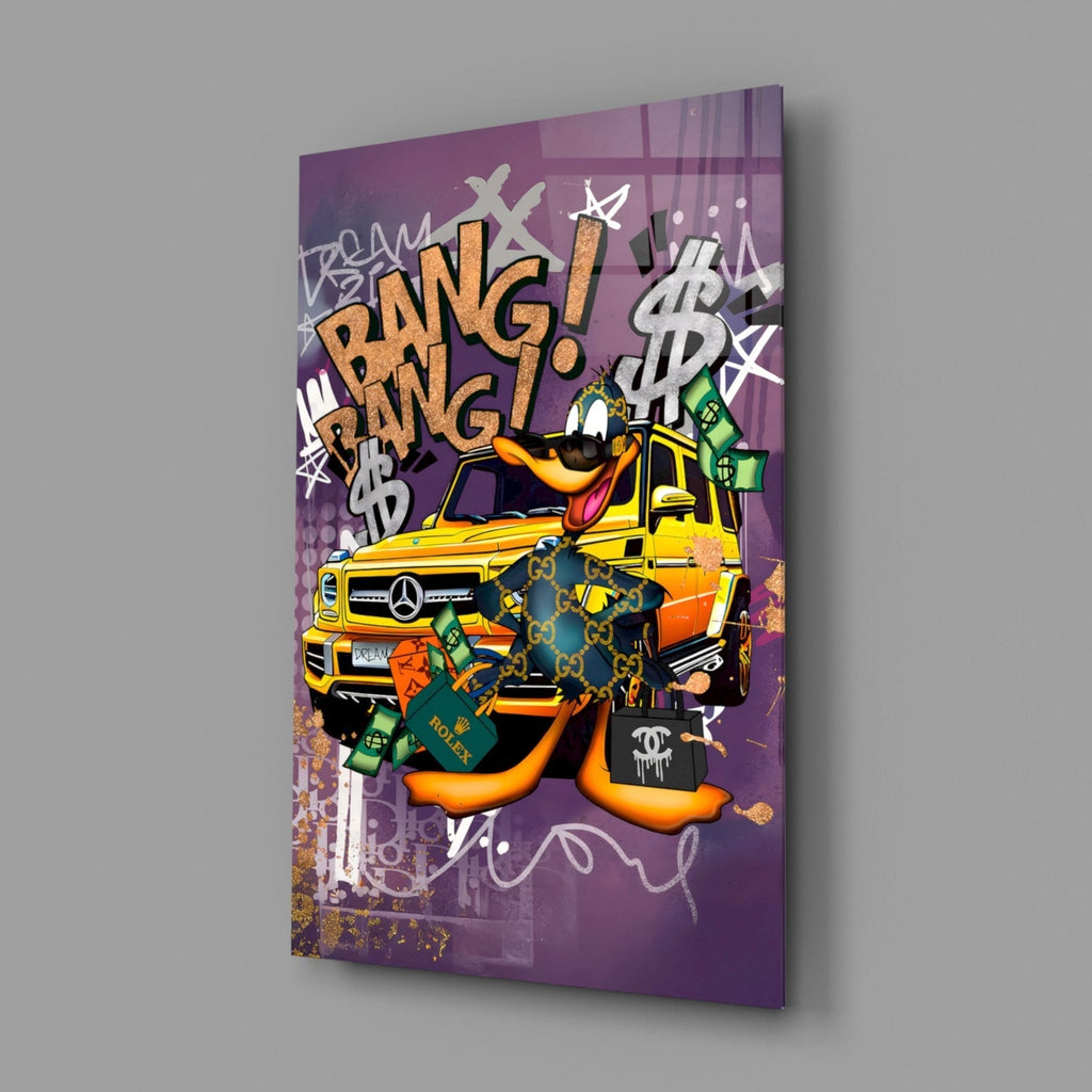 Daffy Luxury and Speed Glass Wall Art || Designer Collection-1