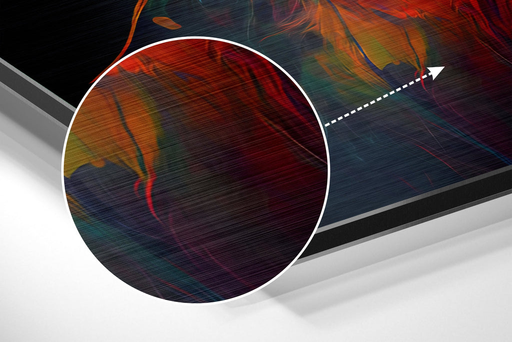 Lion Brushed Aluminum Dibond Wall Art-2