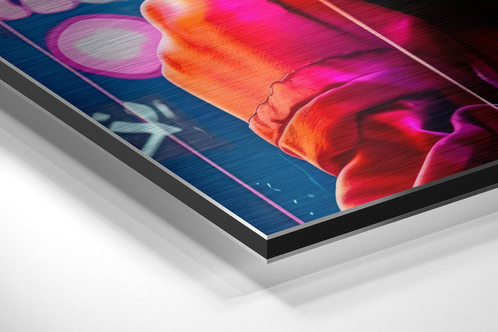 Woman Brushed Aluminum Dibond Wall Art-1