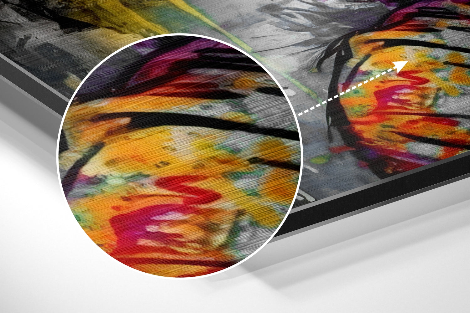 Face of Her Brushed Aluminum Dibond Wall Art-2