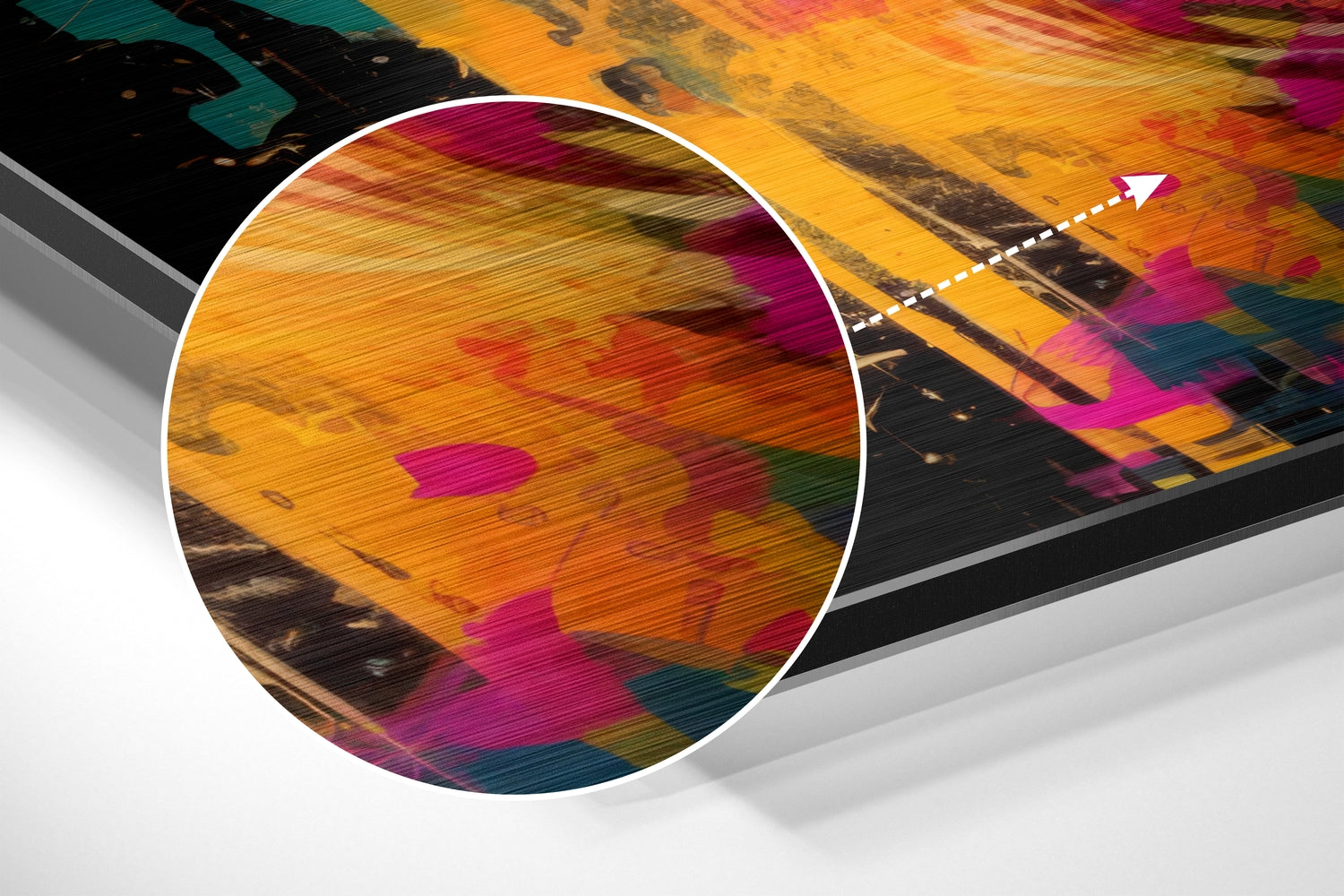 Face of Her Brushed Aluminum Dibond Wall Art-2