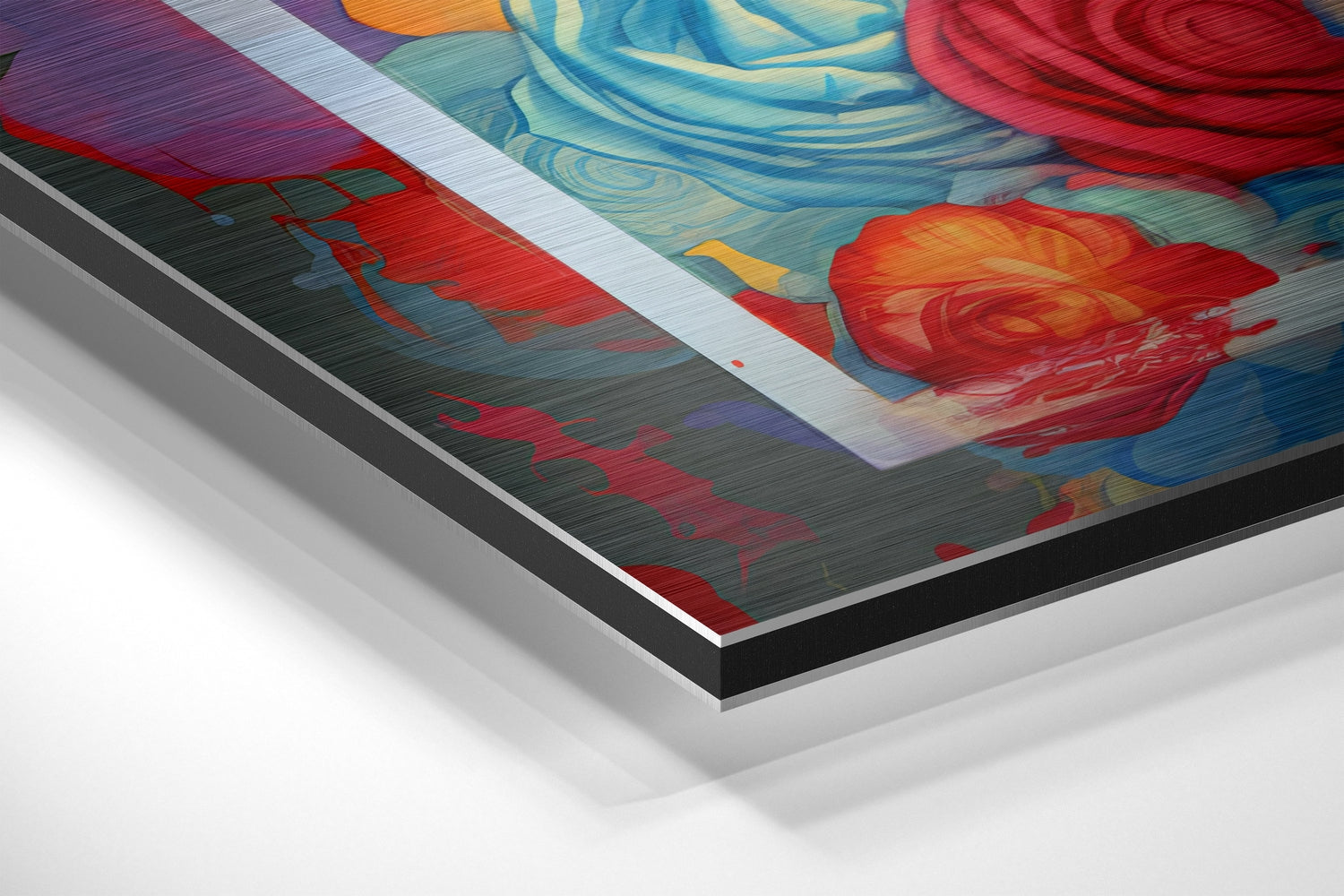 Woman Brushed Aluminum Dibond Wall Art-1