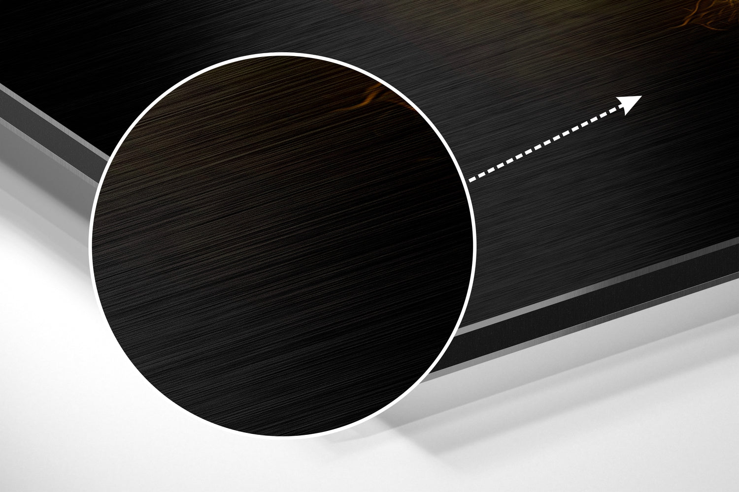 Ying Yang Brushed Aluminum Dibond Wall Art-2