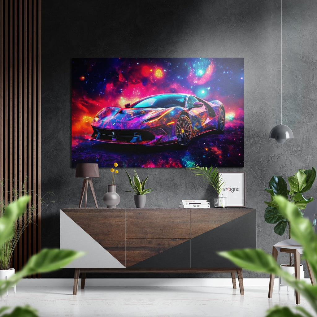 Luxury Car Brushed Aluminum Dibond Wall Art-0