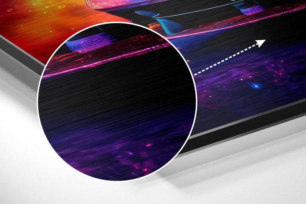 Luxury Car Brushed Aluminum Dibond Wall Art-2