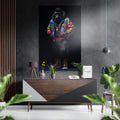 Stylish Ape Brushed Aluminum Dibond Wall Art-0