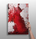 Abstract Paint Red V3 Aluminum Print-0