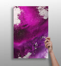 Abstract Paint Fuschia V3 Aluminum Print-0