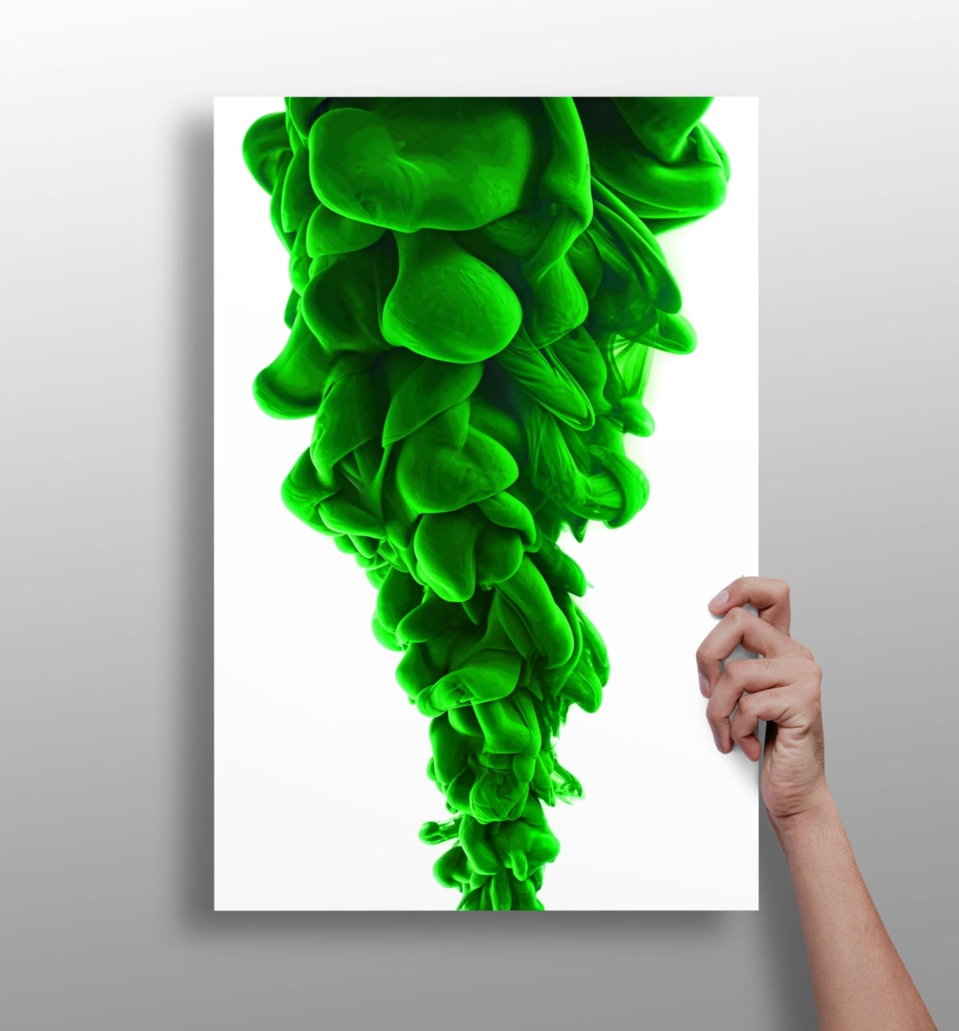 Green Smoke Aluminum Print-0