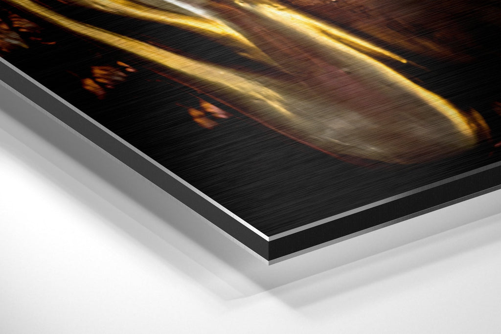 Budha Brushed Aluminium Dibond Wall Art-1