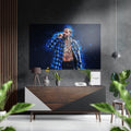 Nipsey Hussle Brushed Aluminium Dibond Wall Art-0