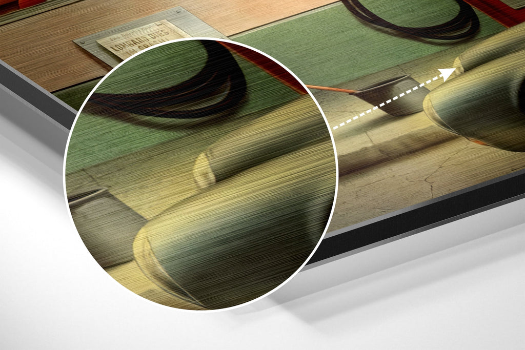 Retro Gas Station Brushed Aluminium Dibond Wall Art-2