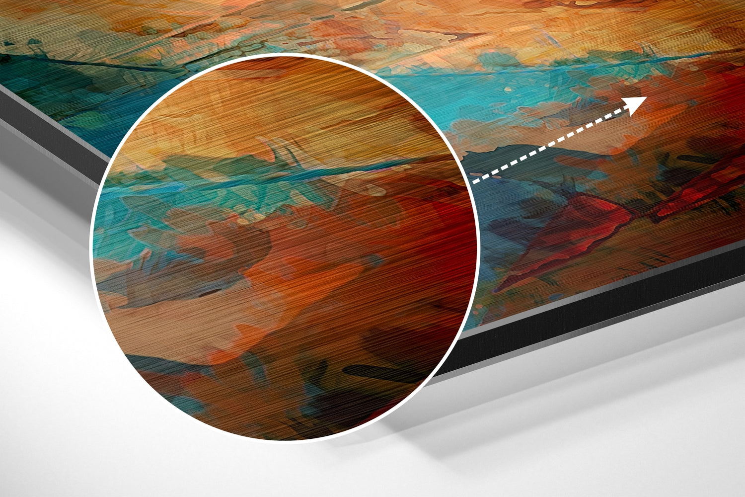 Colors of Flower Brushed Aluminium Dibond Wall Art-2