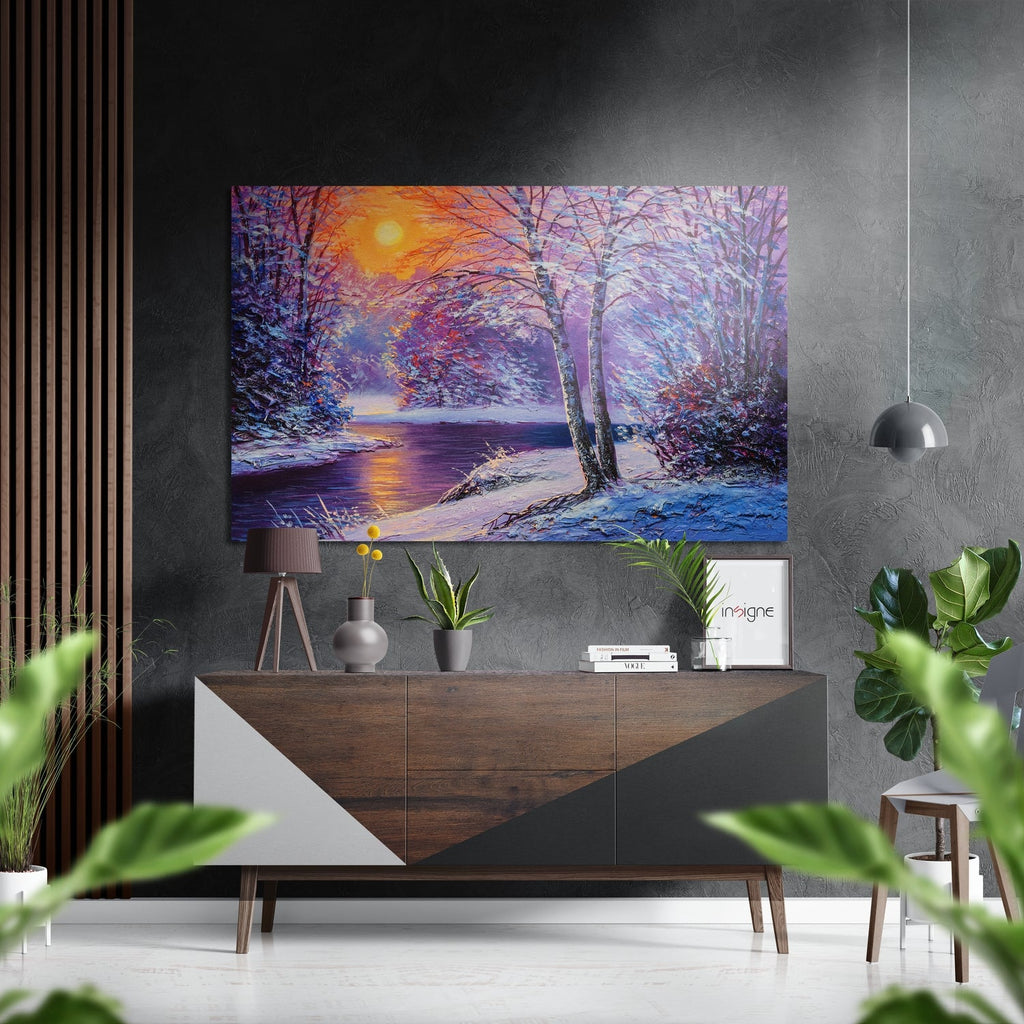 River View Brushed Aluminium Dibond Wall Art-0
