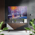 River View Brushed Aluminium Dibond Wall Art-0