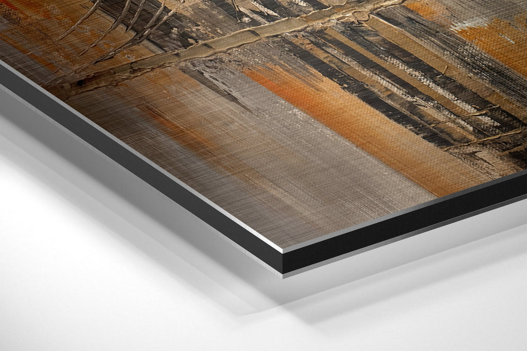 City Silhouette Brushed Aluminium Dibond Wall Art-1