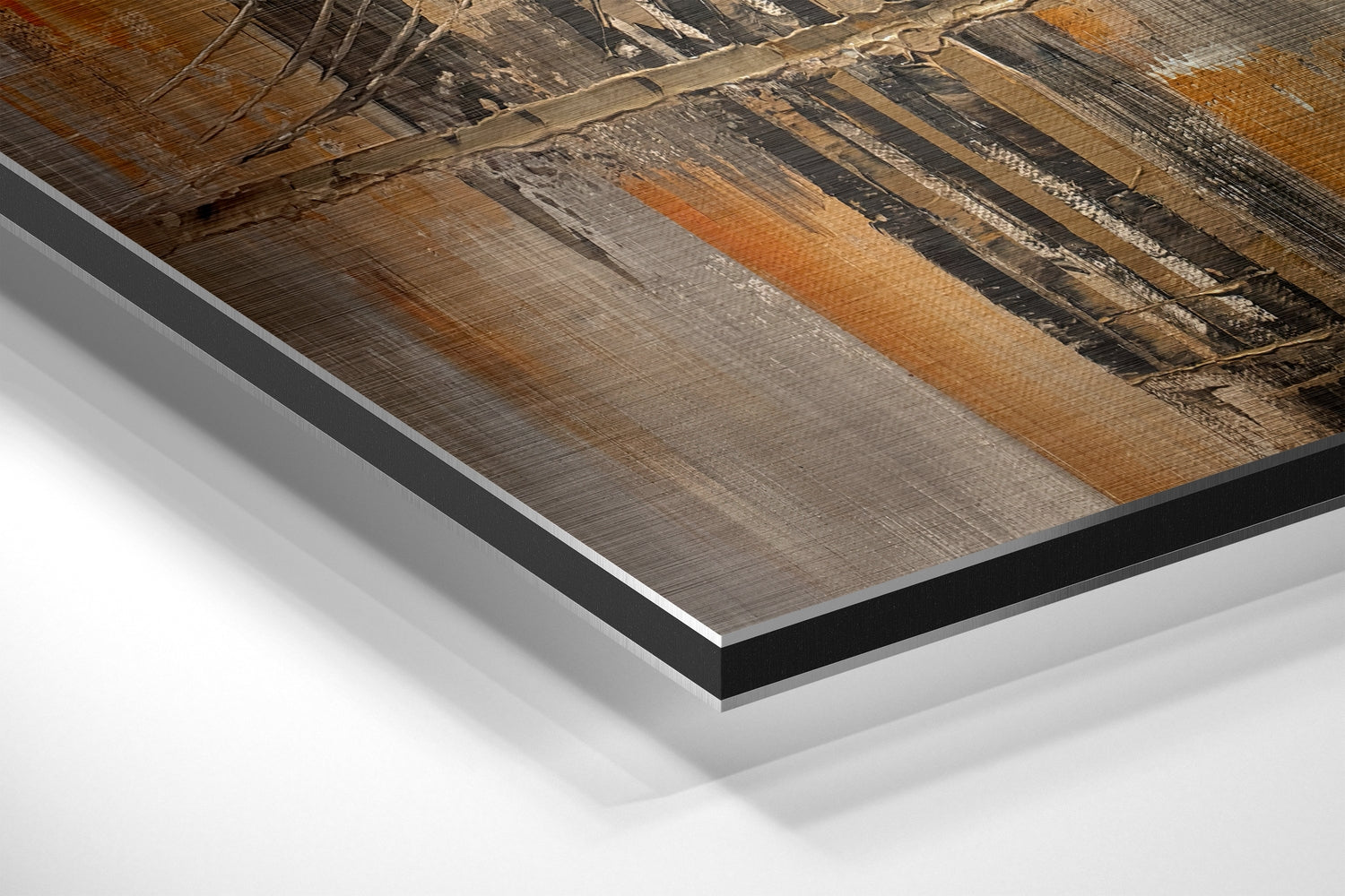 City Silhouette Brushed Aluminium Dibond Wall Art-1