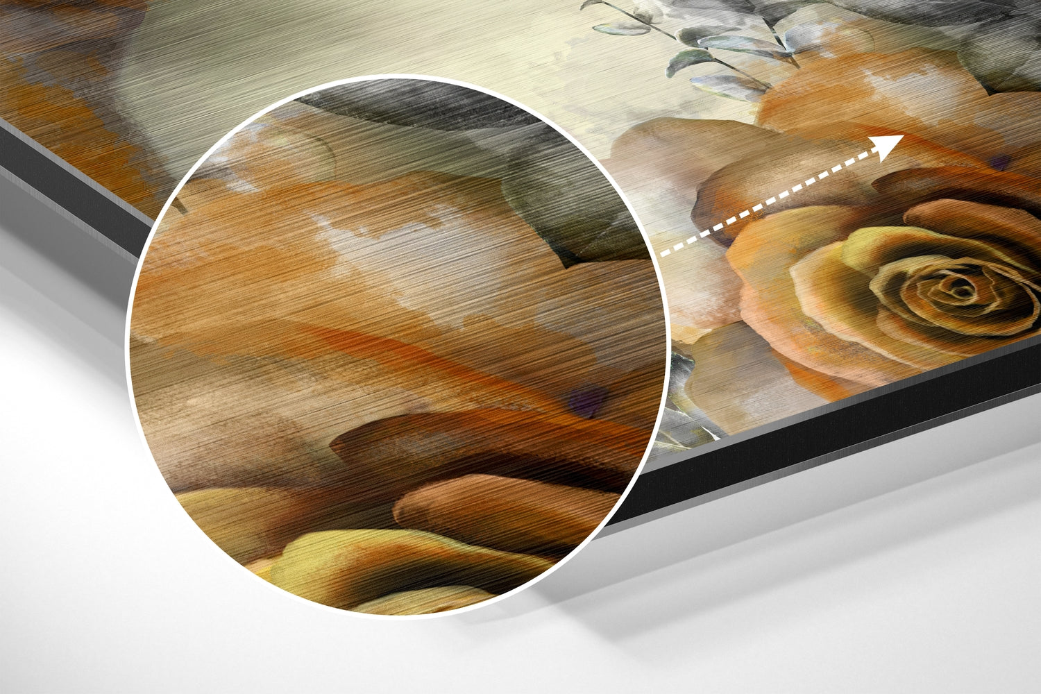 Beauty Brushed Aluminium Dibond Wall Art-2