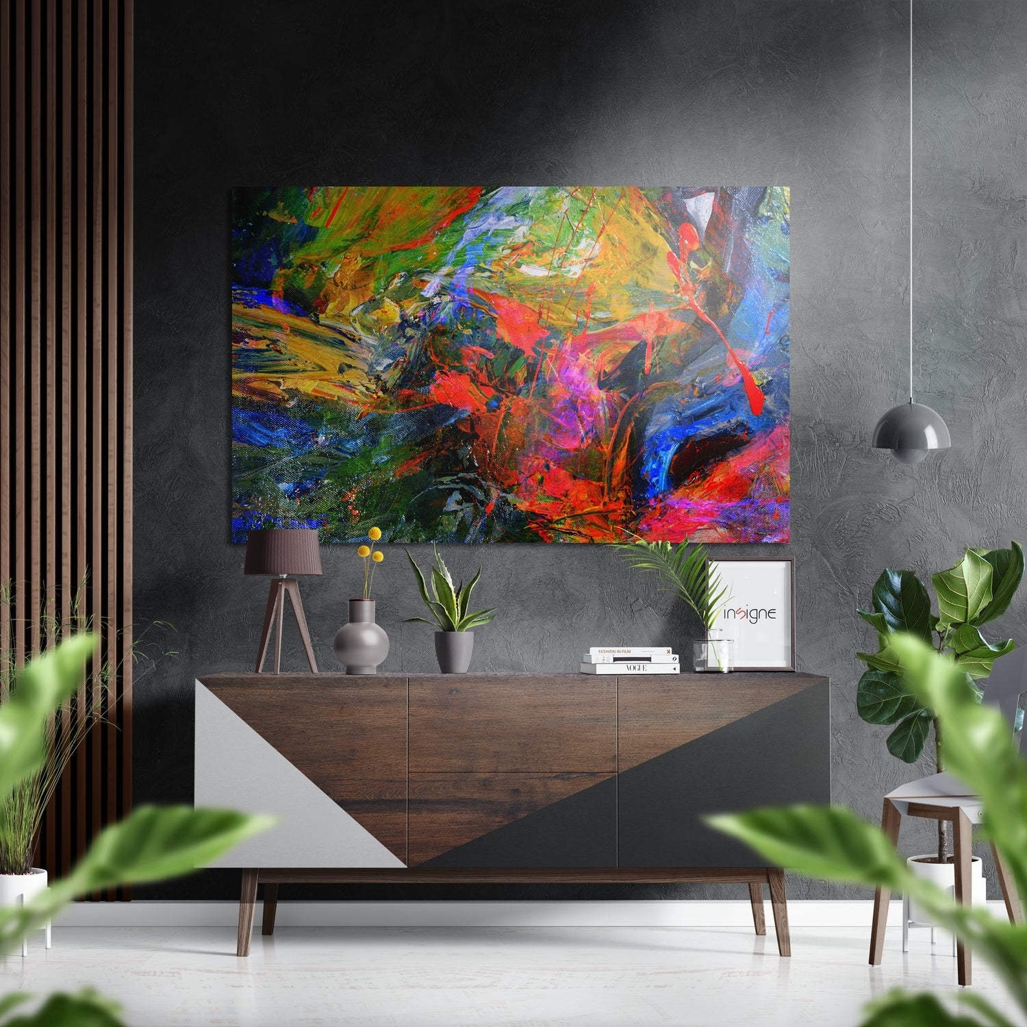 Anarchy of Colors Brushed Aluminium Dibond Wall Art-0