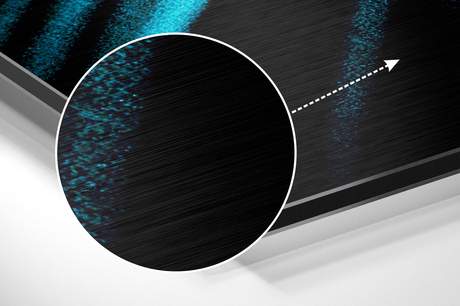 Brushstroke Brushed Aluminium Dibond Wall Art-2