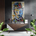 Charlie Chaplin Brushed Aluminium Dibond Wall Art-0