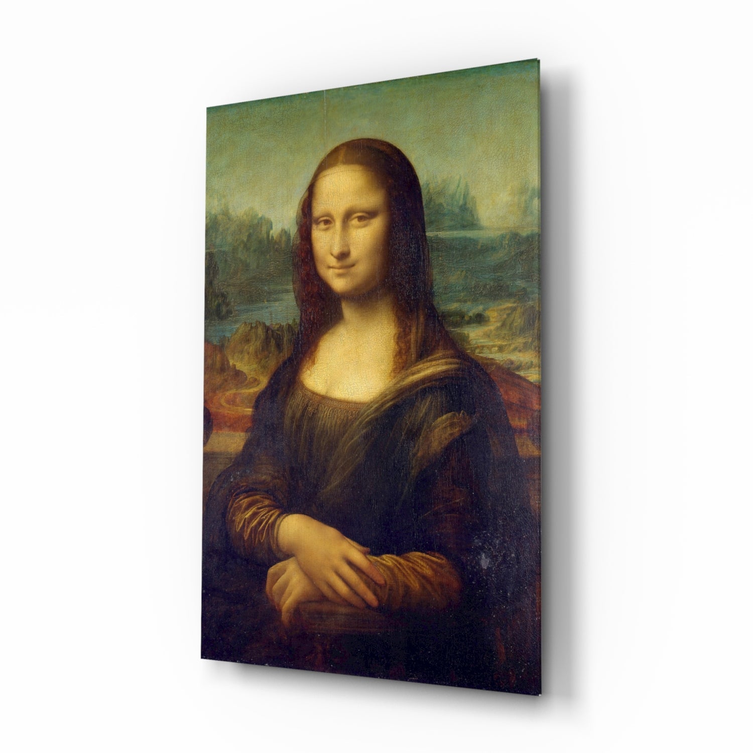 Mona Lisa Glass Wall Art-0