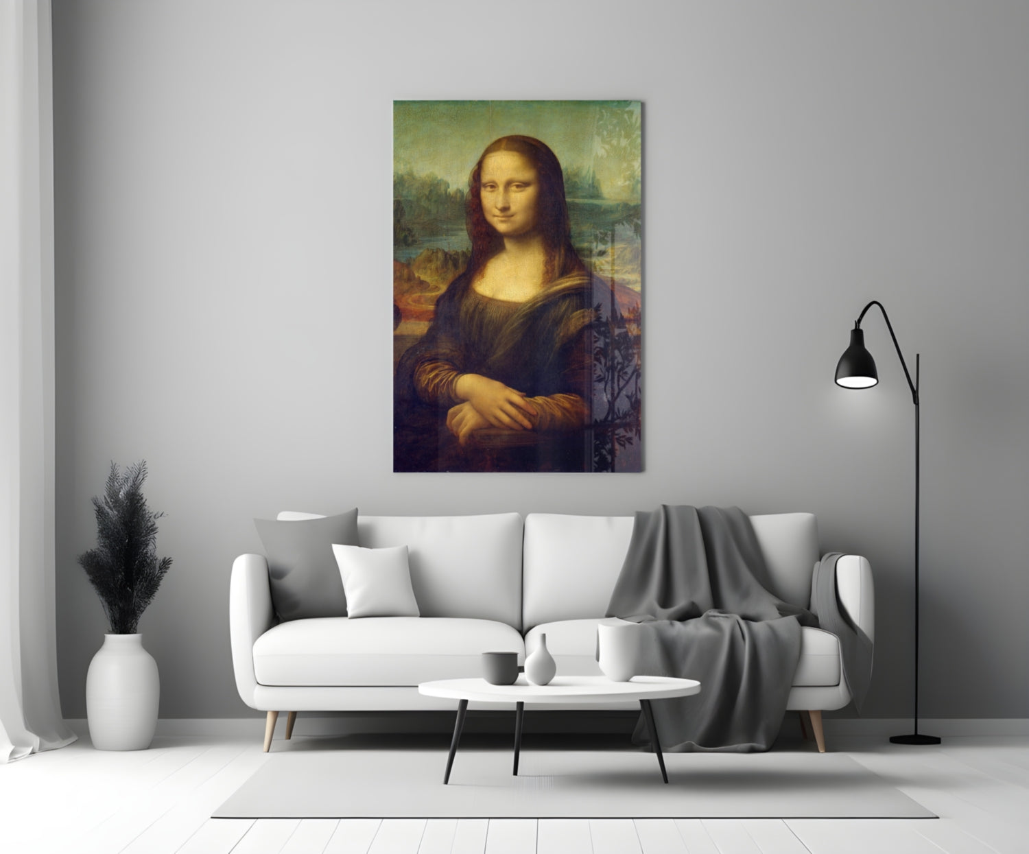 Mona Lisa Glass Wall Art.
