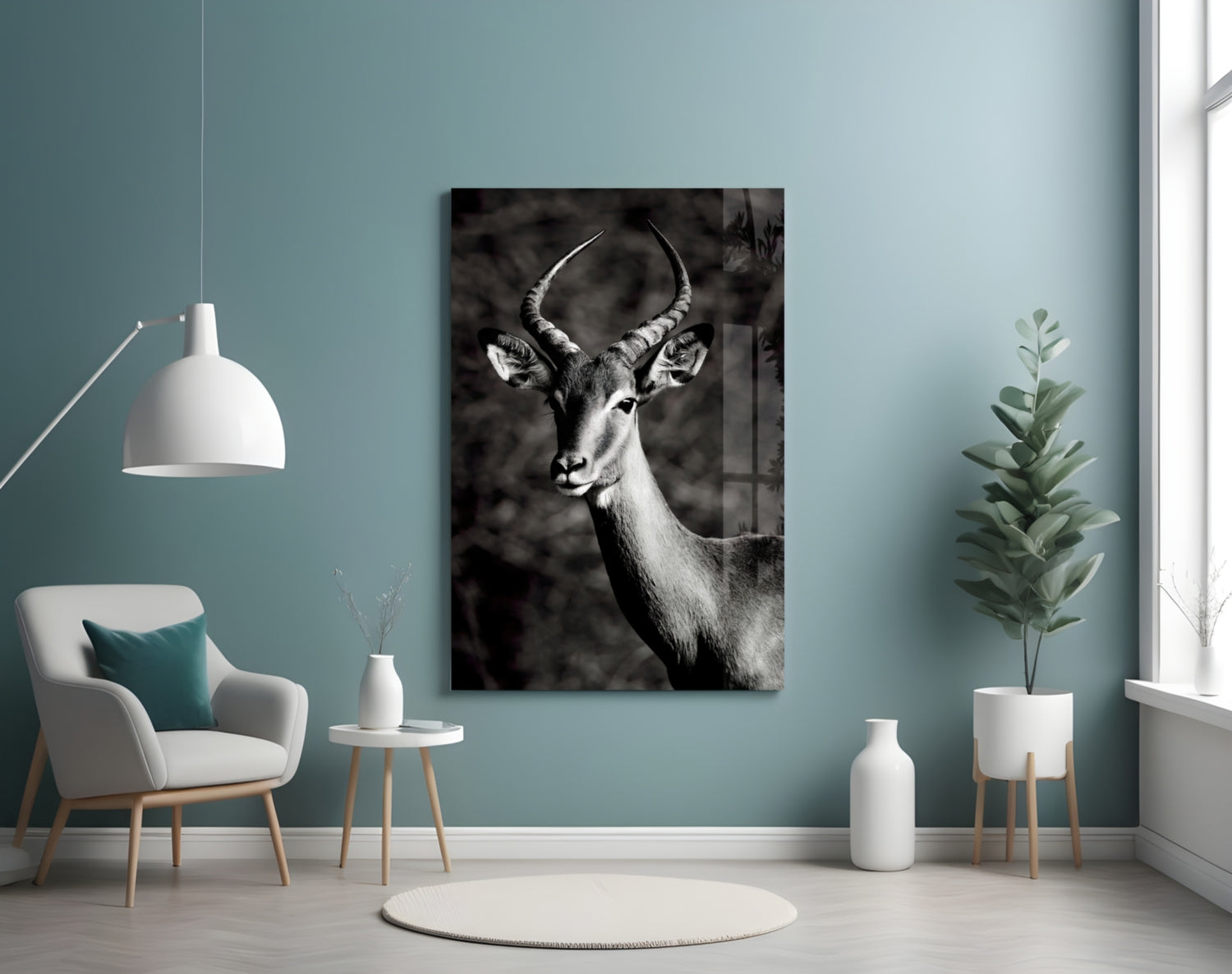 Deer Glass Wall Art-3