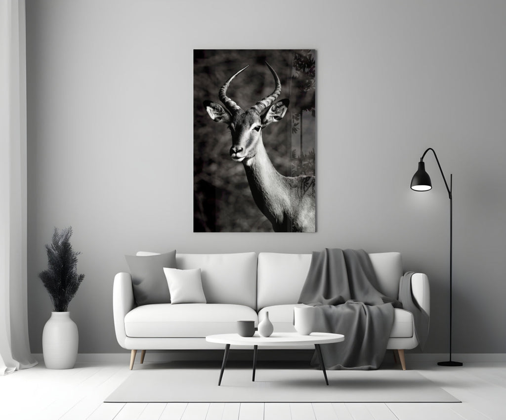 Deer Glass Wall Art-2