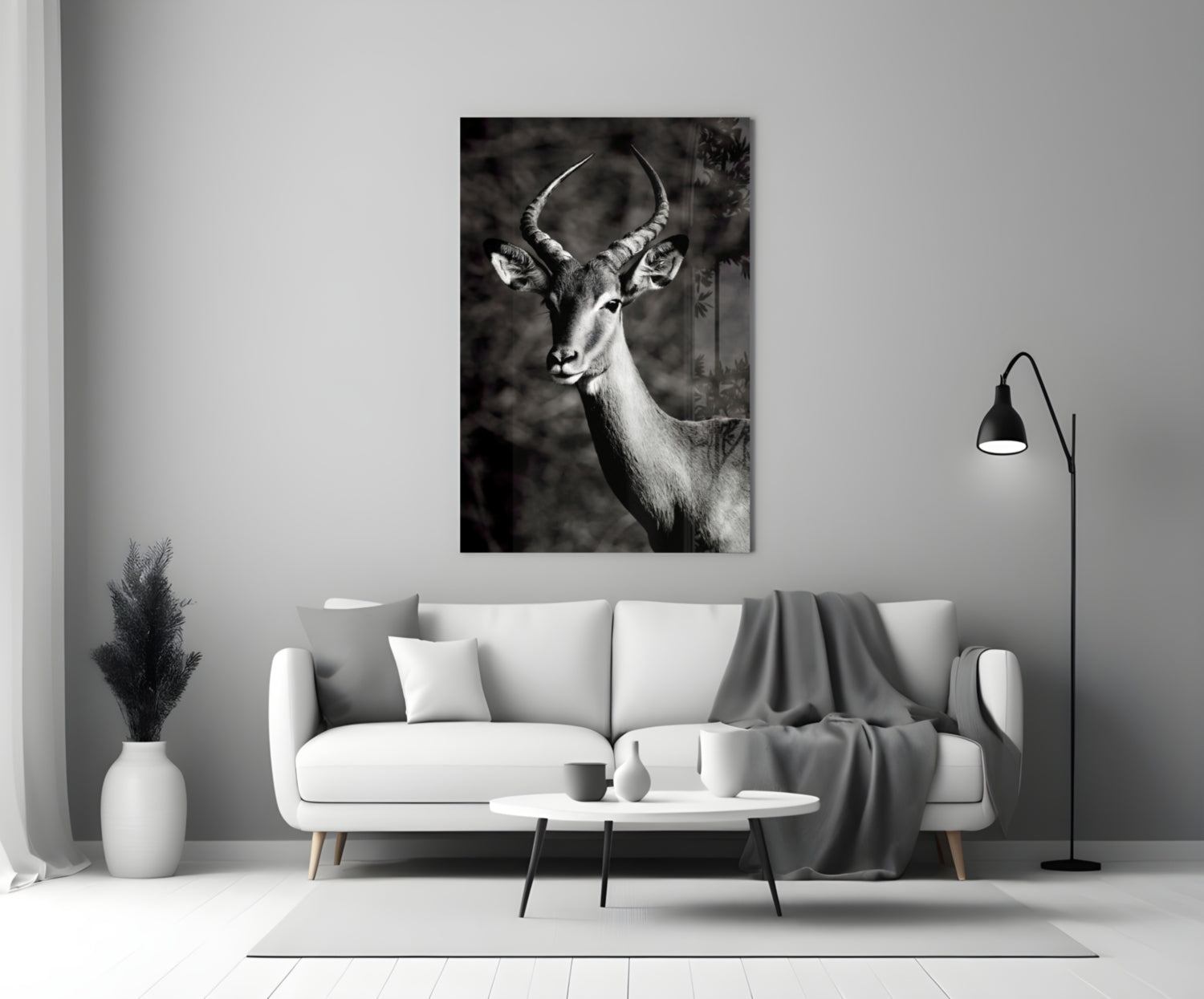 Deer Glass Wall Art-2