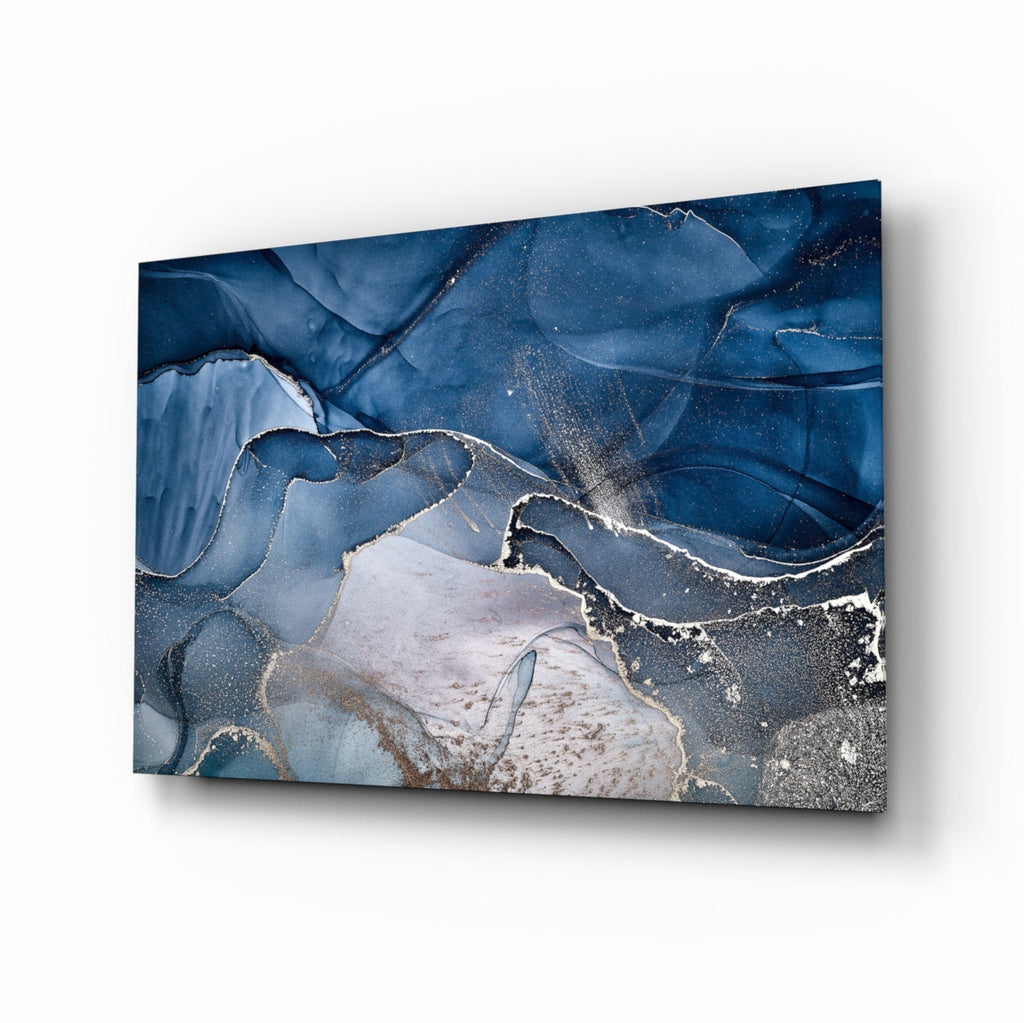 Abstract Depth Glass Wall Art.