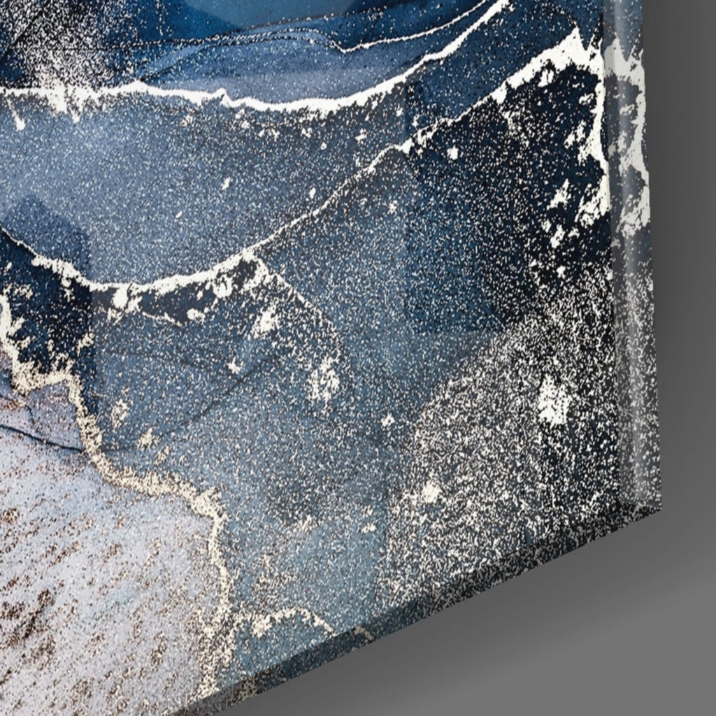 Abstract Depth Glass Wall Art.