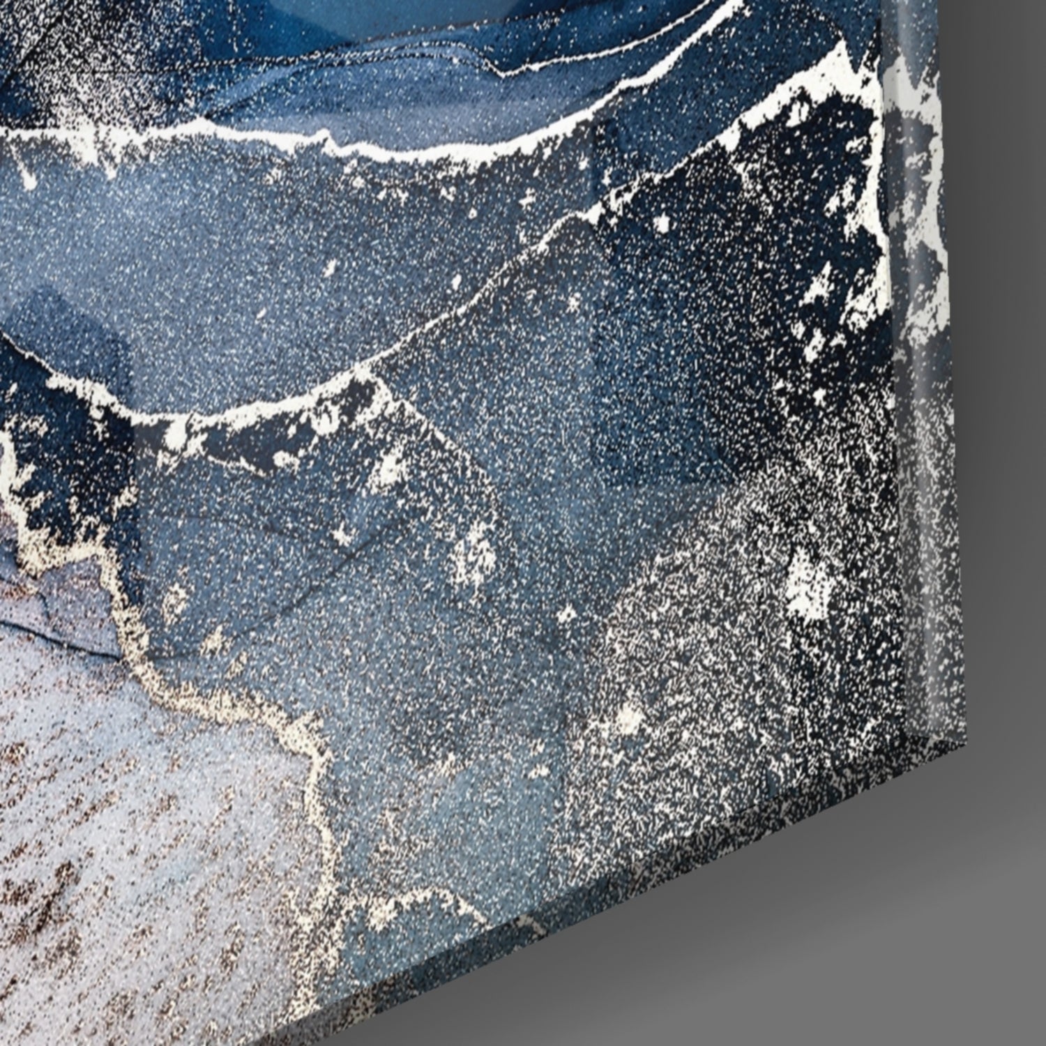 Abstract Depth Glass Wall Art.