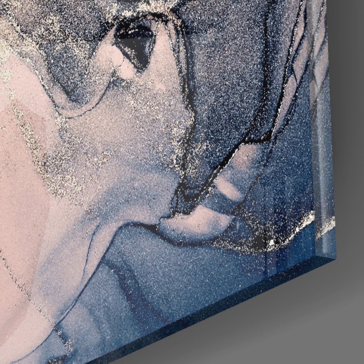 Abstract Depth Glass Wall Art.