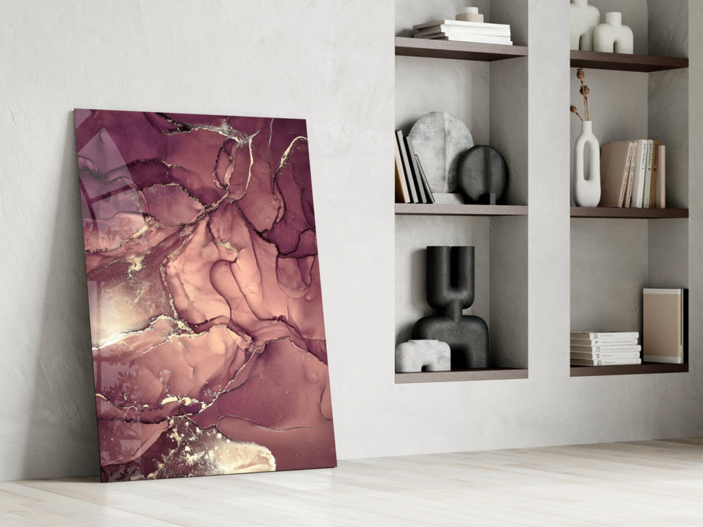 Abstract Depth Glass Wall Art.